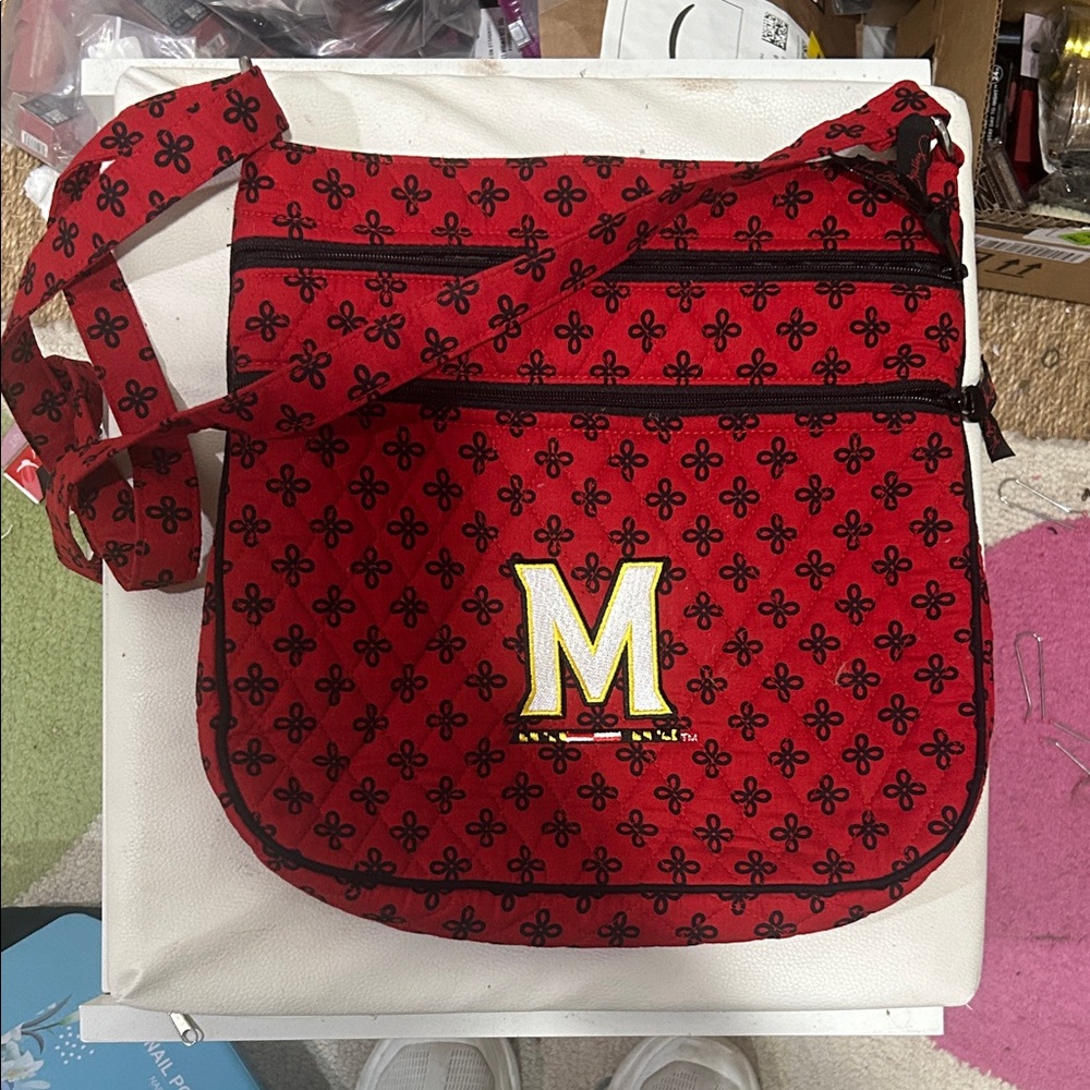 Vera Bradley Red Patterned Tote Bag